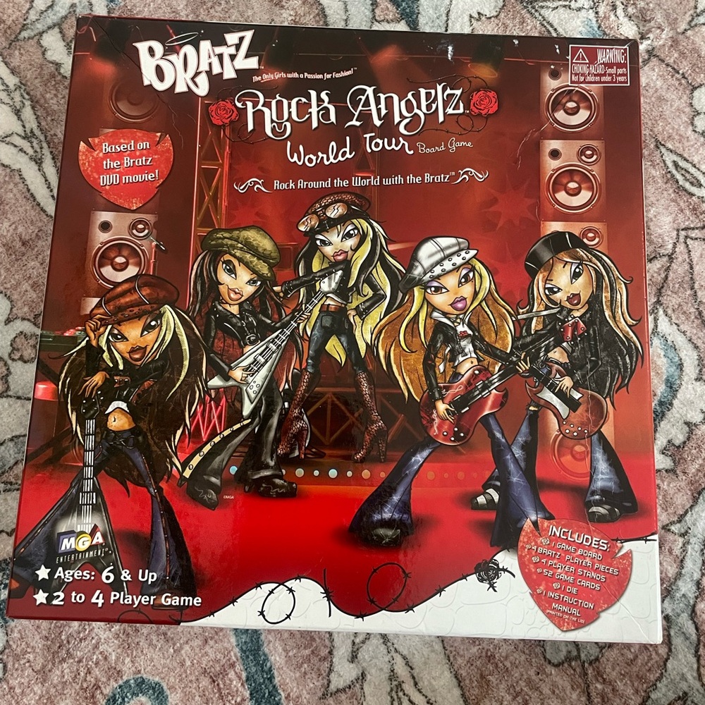 Bratz Rock Angelz World Tour Board Game